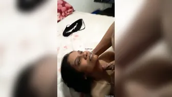 Horny Nri GF Giving Sloppy Blowjob To Her BF