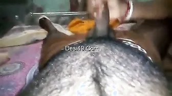 Bengali Housewife Giving Handjob To Hubby Making Him Cum Hard