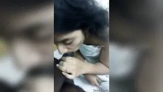 Telugu GF Blowing Her BF In Cheap Hotel Room