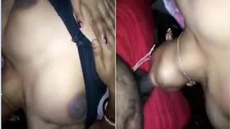 Indian Wife Taking His Cock Deep Down Her Throat At Home