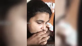 Married Bhabhi Sucking Her Man Off In Their Bedroom