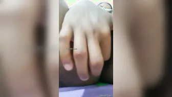 My Shy Girlfriend Fingering Her Wet Pussy Just For Me On Video