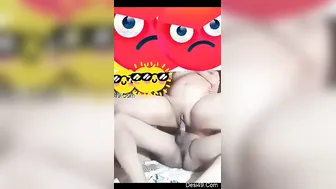 Horny Bhabhi Riding My Cock Reverse While I Squeeze Her Ass