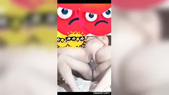 Horny Bhabhi Riding My Cock Reverse While I Squeeze Her Ass