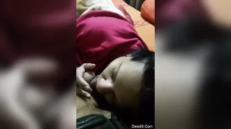 Gorgeous Babe Wrapping Lips Around Cock And Sucking It Deep