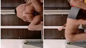 Married Woman Riding Hubby's Dick Until Both Finish Together