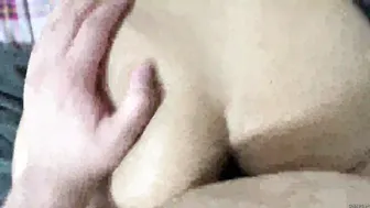 Young Girlfriend Bent Over Taking It Doggy From Behind Hard