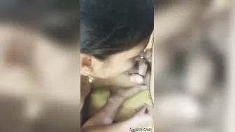 Cheating Wife Sucking Her Lovers Cock Before Getting Fucked Hard