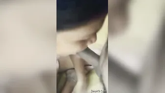 Cheating Wife Sucking Her Lovers Cock Before Getting Fucked Hard