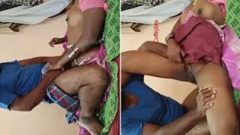 Horny Desi Couple Making Out Passionately On The Bed