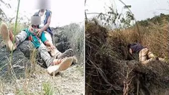 Outdoor Fucking Session With My GF Behind The Temple