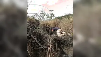 Outdoor Fucking Session With My GF Behind The Temple