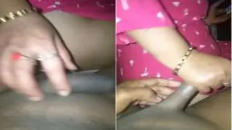 Giving My Wife A Handjob Watching Her Moan Begging For More