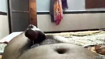 Married Neighbor Bhabhi Giving Me Sloppy Blowjob On The Roof
