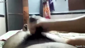 Married Neighbor Bhabhi Giving Me Sloppy Blowjob On The Roof
