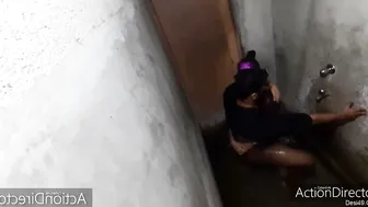 Married Couple Sneaking Bathroom Quickie While Guests Wait Out
