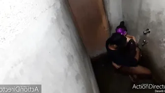 Married Couple Sneaking Bathroom Quickie While Guests Wait Out