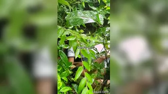 Wild Girl From The Village Riding Her BF Outdoors Hard