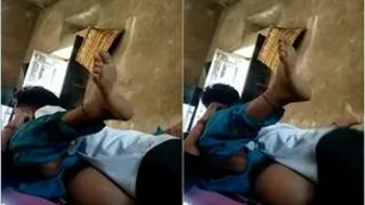 Village GF Losing Control While Riding Lover Outdoor