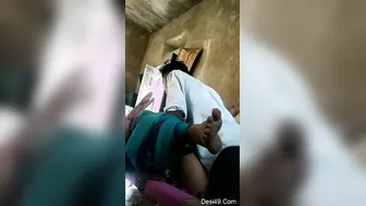 Village GF Losing Control While Riding Lover Outdoor
