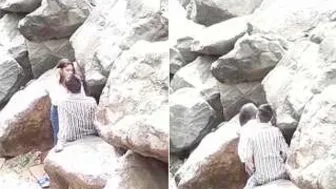 Desi GF Taking It Hard Outside Under The Open Sky