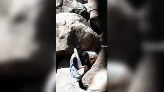 Desi Lovers Fucking Hard Outside Under The Open Sky Together
