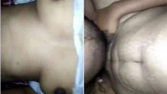 Hubby Playing With Wifes Tits Before Cumming On Her Pussy