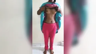 Desi boy exploring Desi beauty fucking standing position