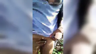 Desi school cutie outdoor&nbsp;sex episode with her lover