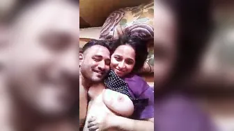 Desi hawt couple selfie romance and foreplay session