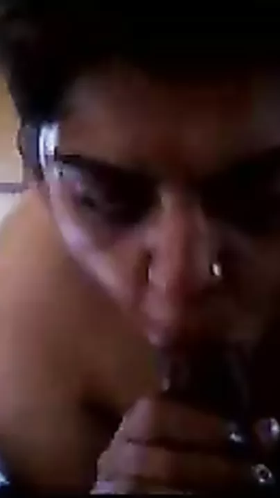 Fat Goan lady engulfing dick and talking obscene
