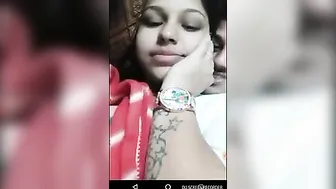 Desi pair sex play with boobs on live video call