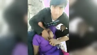 Desi hotty group sex outdoors with her allies movie scene