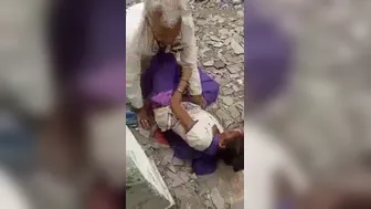 Slutty old dude caught red handed in abandoned backyard