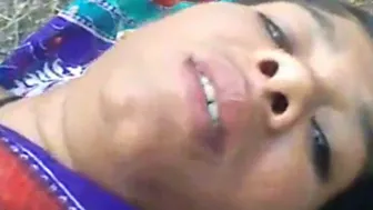 Indian Village wife drilled outdoors by her hubbys friend