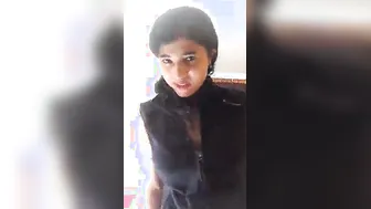 Sexy Indian cutie teases her bf with striptease on web camera