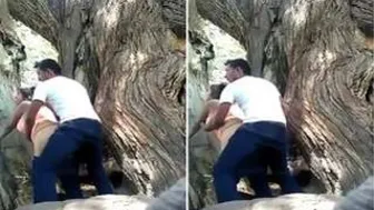 Nri Girl Getting Fucked By Her Lover Outside In The Garden