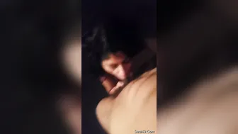 Hot Nri Babe On Her Knees Deepthroating Her BF's Big Cock