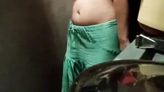 Desi Bhabhi Getting Her Boobs Pressed And Fucked Standing By Devar