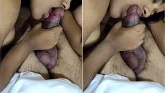 Two Call Girls Sharing And Sucking One Customers Dick Together