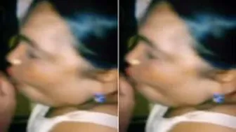 Indian Bhabhi On Her Knees Sucking Cock Like A Hungry Little Slut