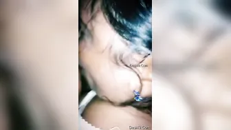 Indian Bhabhi On Her Knees Sucking Cock Like A Hungry Little Slut