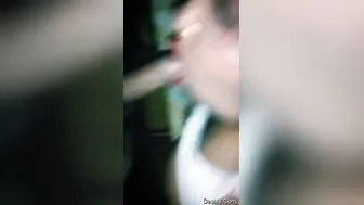 Indian Bhabhi On Her Knees Sucking Cock Like A Hungry Little Slut