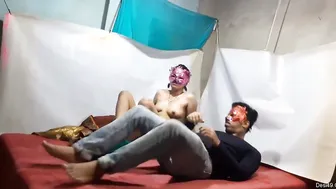 Bhabhi Stripped Naked And Moaning While Taking It Doggy Style