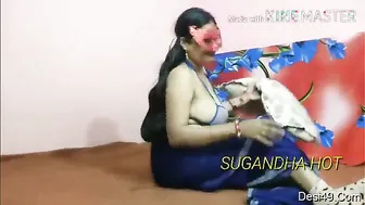 Married Bhabhi Giving Wet Blowjob Before Husband Fucks Her Raw