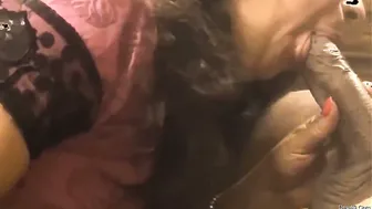 Sexy Babe Giving Her Man A Sloppy Blowjob At Home Tonight