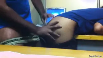 Office Slut Sucking And Taking It From Behind After Hours