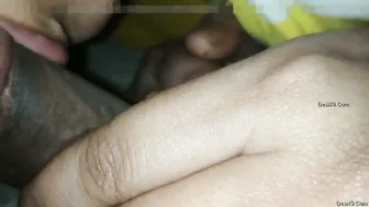 Sexy Bhabhi Giving Her Brother In Law Head On The Sofa