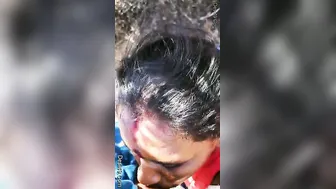 Married Woman Sucking Her Lover's Cock Outdoors In Secret Spot