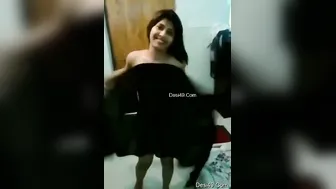 Cute Village Girl Sucking Her Boyfriend Off In Bedroom At Home